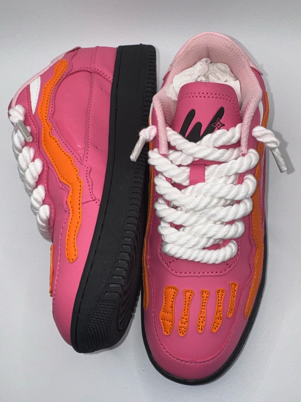 NEW Watson Bones Sneakers Blossom Pink Orange Chunky sneakers Women 7.5 Men 6